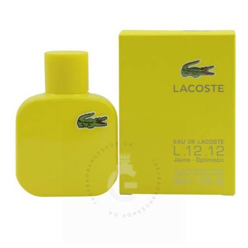 Lacoste Eau De Lacoste L.12.12  Jaune Yellow Optimistic For Him 50ml / 1.7 Fl.oz