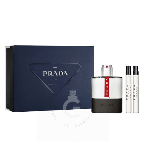 Prada Luna Rossa Carbon EDT For Him Gift Set