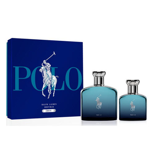 Ralph Lauren Deep Polo Blue Parfum Gift Set For Him 100mL