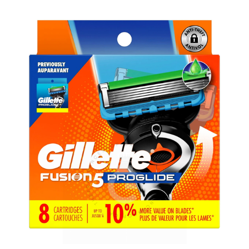 Gillette Proglide Men's Razor Blades 8 Cartridges