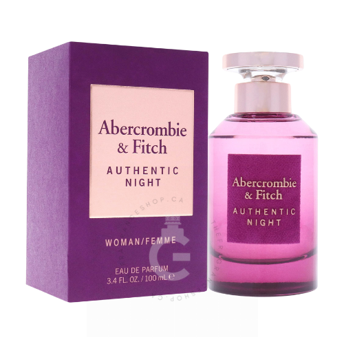 Abercrombie and Fitch Authentic Night EDP for Her 100ml / 3.4 Fl. oz.