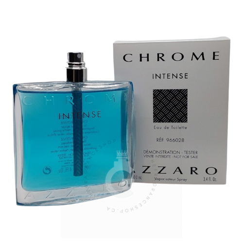 Chrome By Azzaro Eau De Toilette 3.4 Oz Men's Cologne Spray – Tester (No Cap, Test Box)