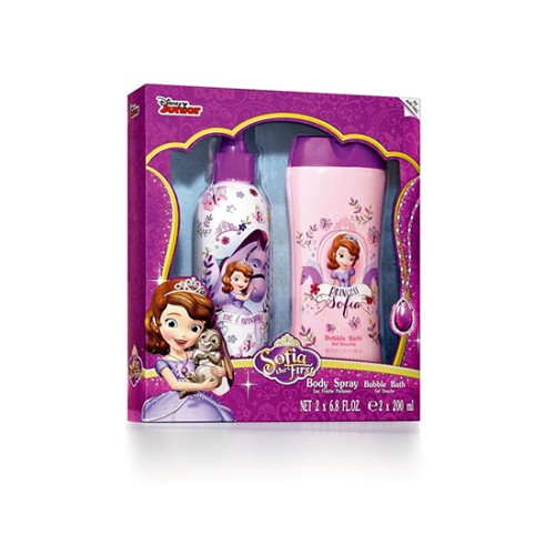 Disney Sofia the First Body Spray and Bubble Bath 200ml 2pc Set For Her