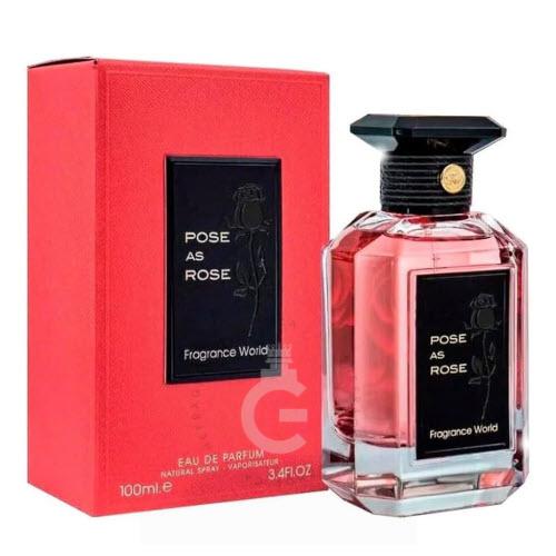 Fragrance World Pose As Rose EDP For Him / For Her 100 ml / 3.4 Fl. oz.