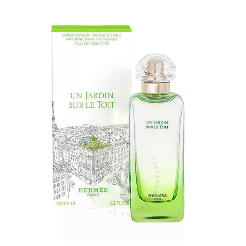 Hermes Un Jardin Sur Le Toit EDT Refillable For Her 100 ml / 3.3 Fl. oz.