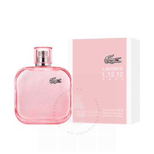 Lacoste L.12.12 Rose EDT Sparkling Spray For Her 100 ml / 3.3 Fl. oz.