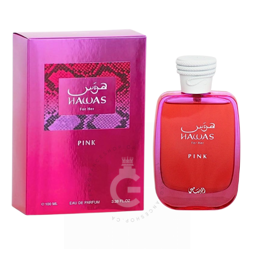 Rasasi Hawas Pink EDP For Her 100 ml / 3.38 Fl. oz.