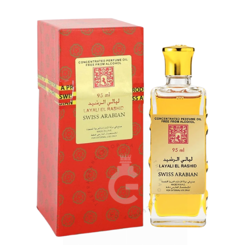 Swiss Arabian Layali El Rashid Concentrated Perfume Oil Free From Alcohol For Him / Her 95 ml