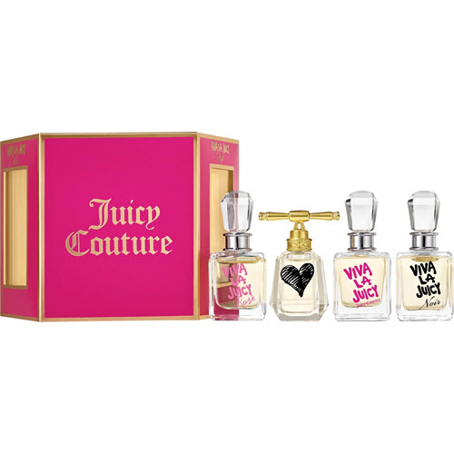 Juicy Couture Viva La juicy 4pcs Gift Set For Her Hexogon Box