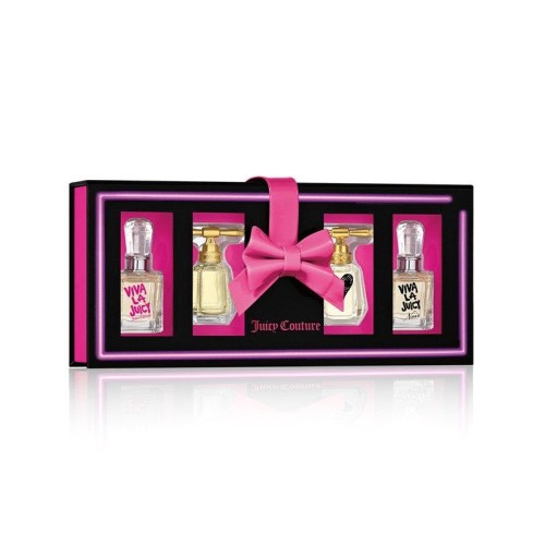 Juicy Couture 4pcs Mini Gift Set For Her Black Box