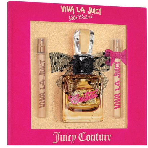 Viva La Juicy Gold Couture Juicy Couture EDP 3 Pcs Gift Set for Her 