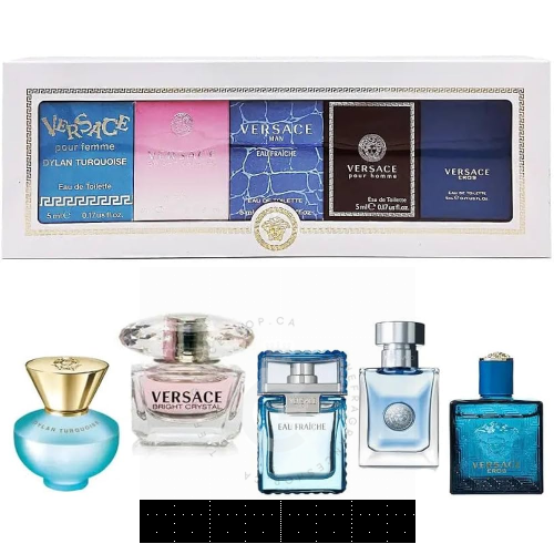 Versace Parfums Miniatures Collection Set 5 Pcs For Him / Her