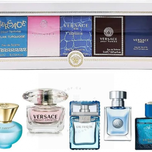 Versace Parfums Miniatures Collection Set 5 Pcs For Him / Her