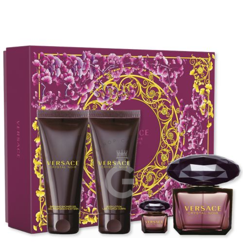 Versace Crystal Noir EDP Pour Femme 4Pcs Gift Set 90ml